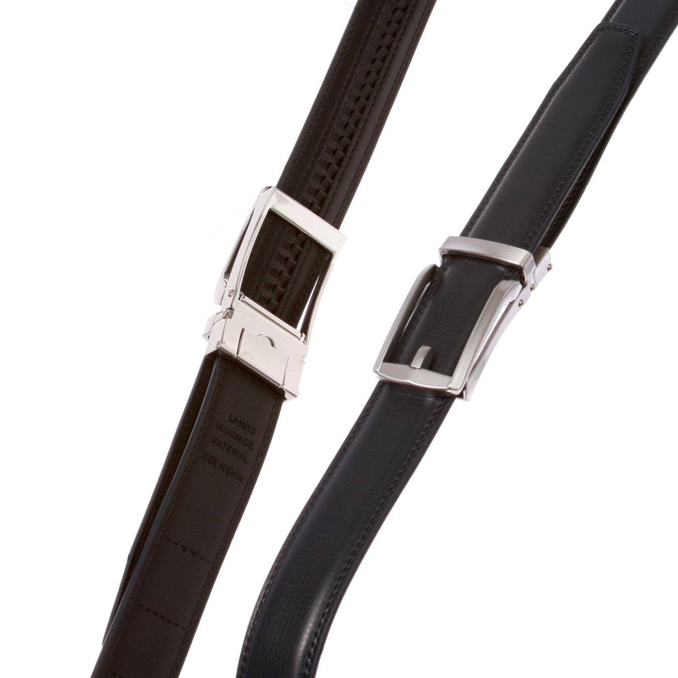 Men's Microfiber Adjustable Automatic Ratchet Slide Perfect Fit Belt - Picture 14 of 20