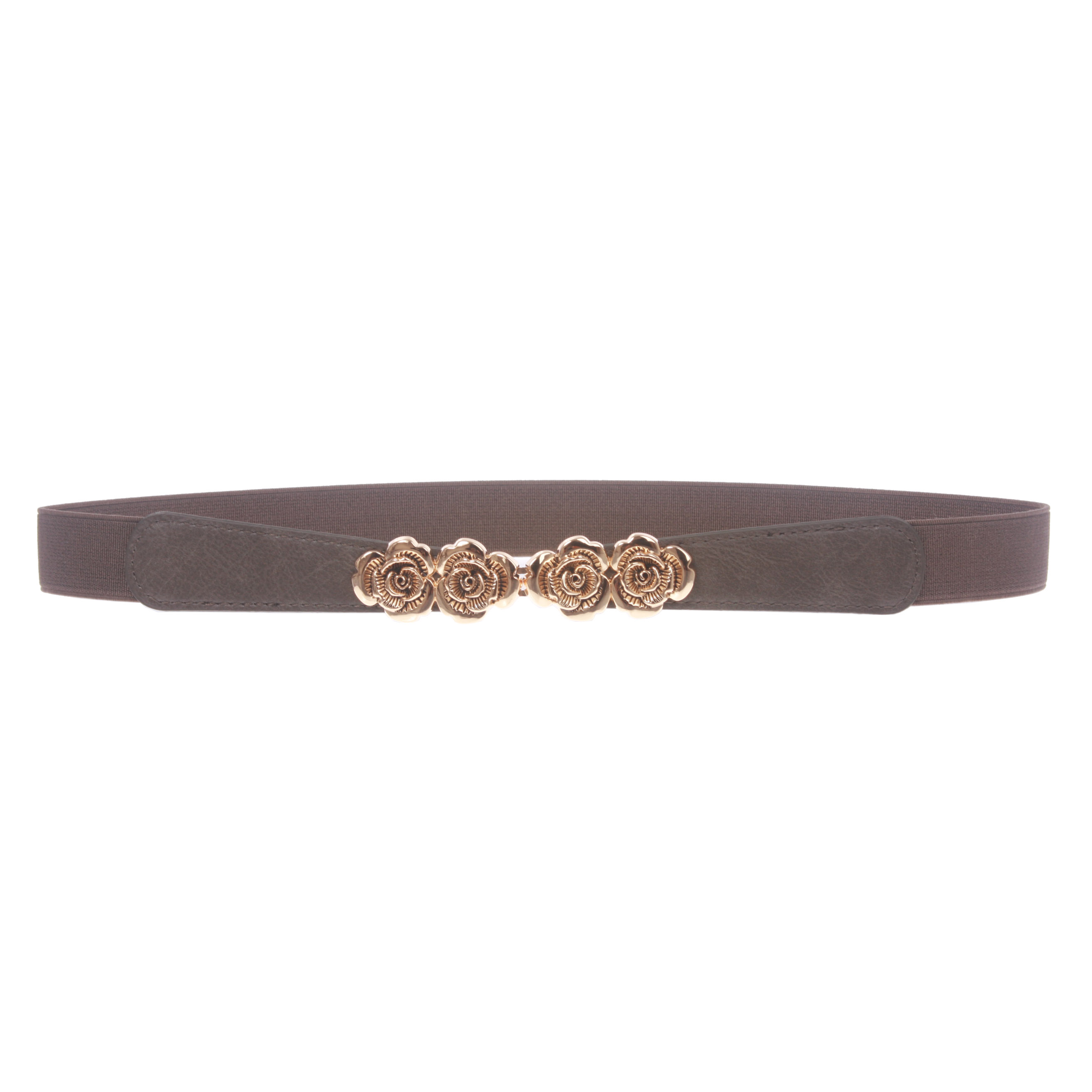 Cinturón elástico ajustado floral de moda rosa cintura alta de 1" para mujer - Imagen 21 de 22
