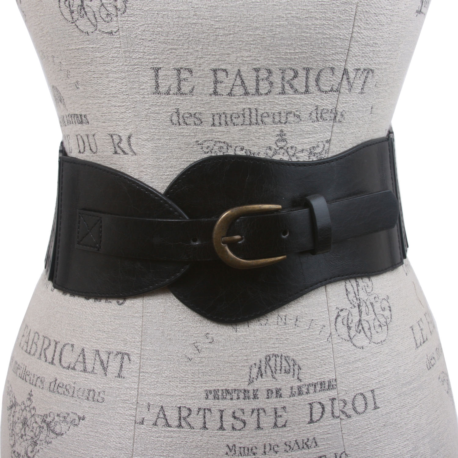Cinturón elástico de moda de cintura alta de 3" de ancho para mujer - Imagen 19 de 24