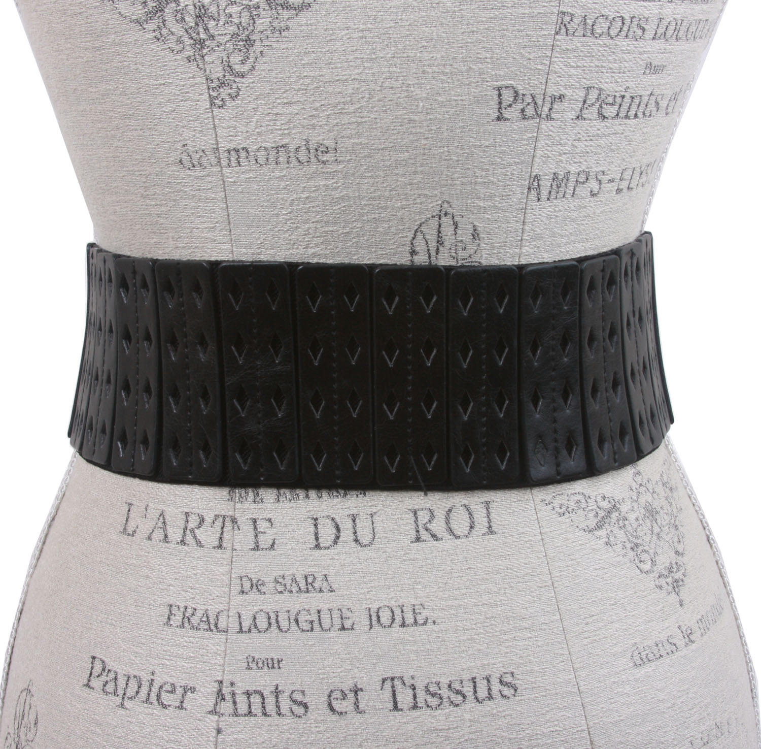 Cinturón elástico de moda de cintura alta de 3" de ancho para mujer - Imagen 20 de 24