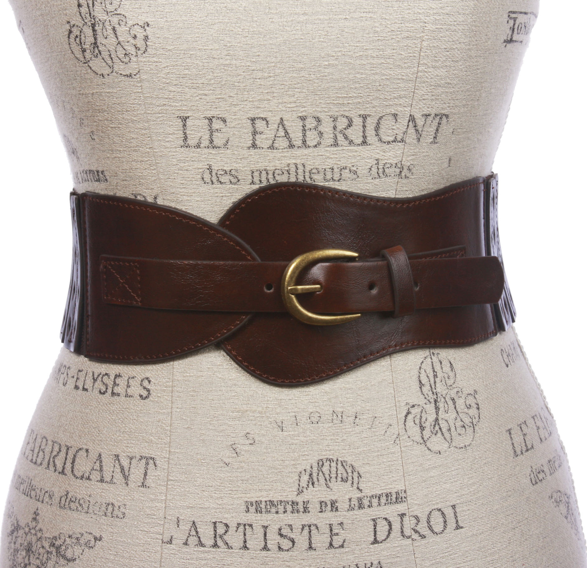 Cinturón elástico de moda de cintura alta de 3" de ancho para mujer - Imagen 17 de 24