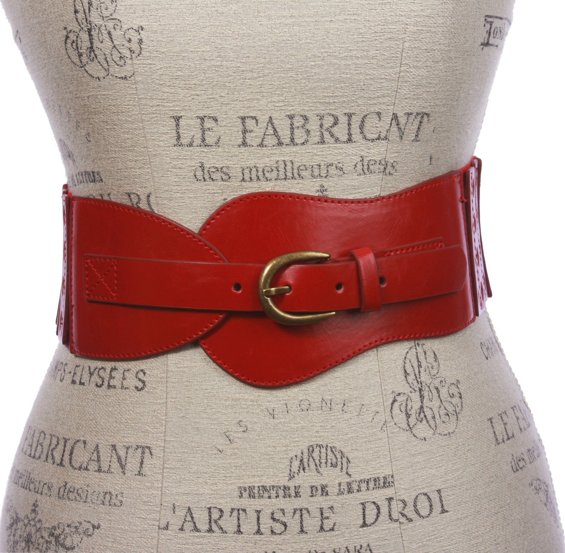 Cinturón elástico de moda de cintura alta de 3" de ancho para mujer - Imagen 15 de 24
