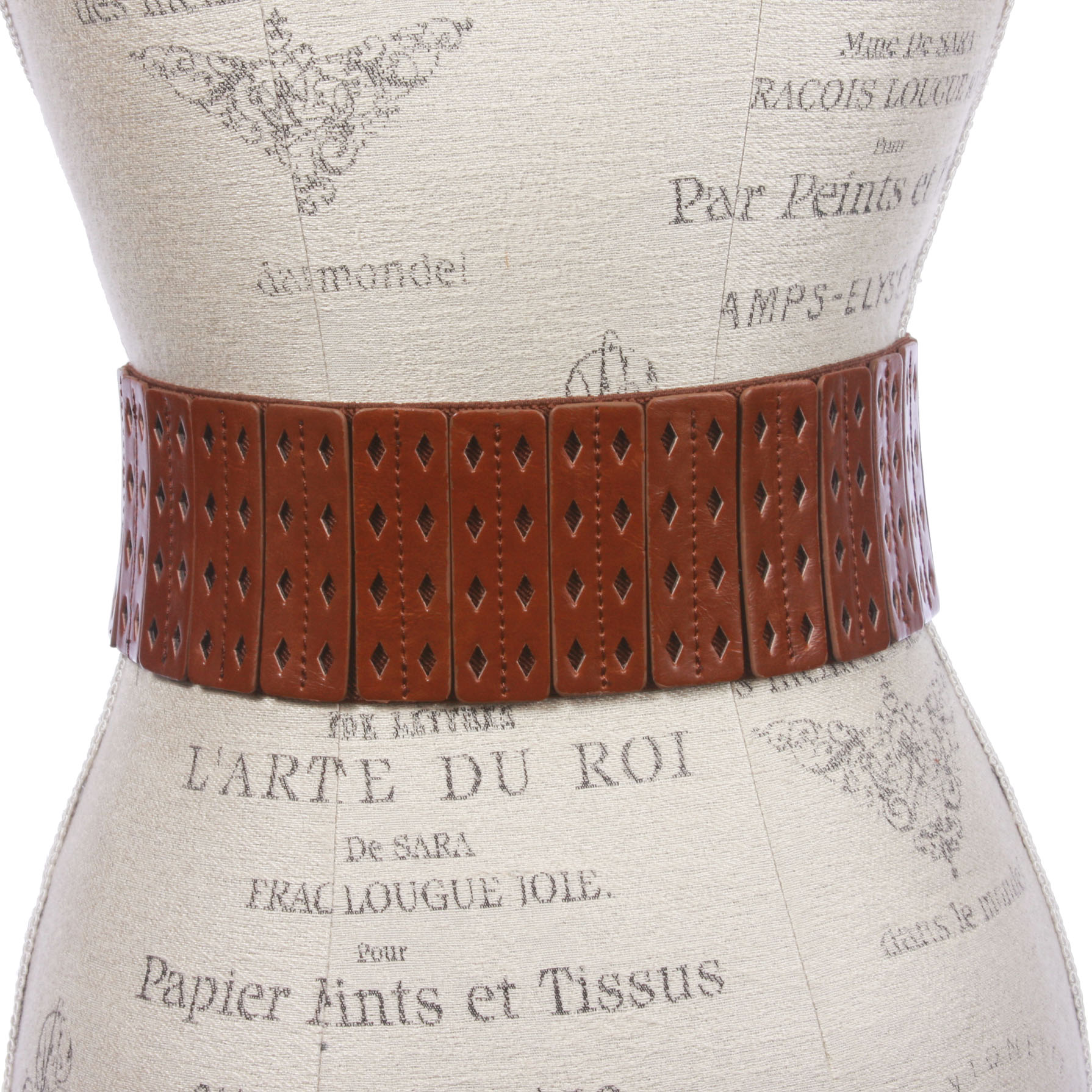 Cinturón elástico de moda de cintura alta de 3" de ancho para mujer - Imagen 14 de 24