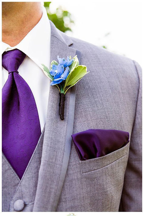 Ultravioleta no traje de casamento