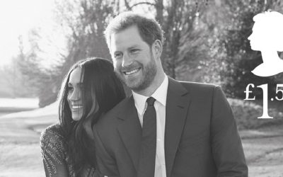 Selos do casamento do príncipe Harry são lançados pelo correio britânico