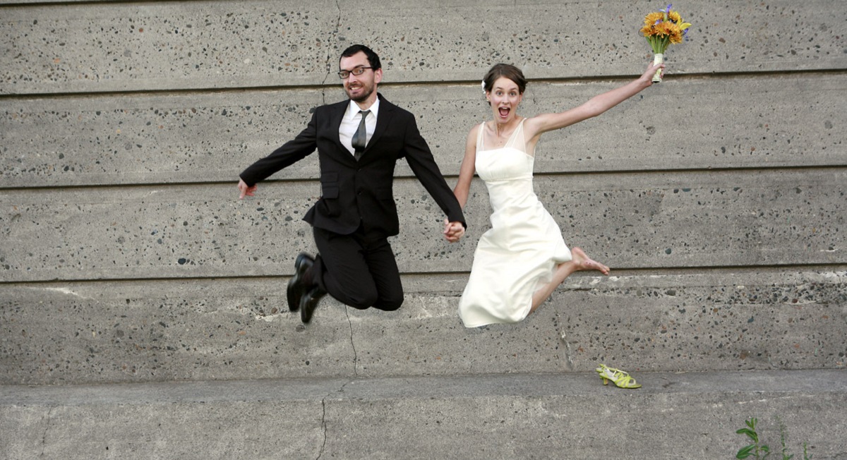 jelfie no casamento 