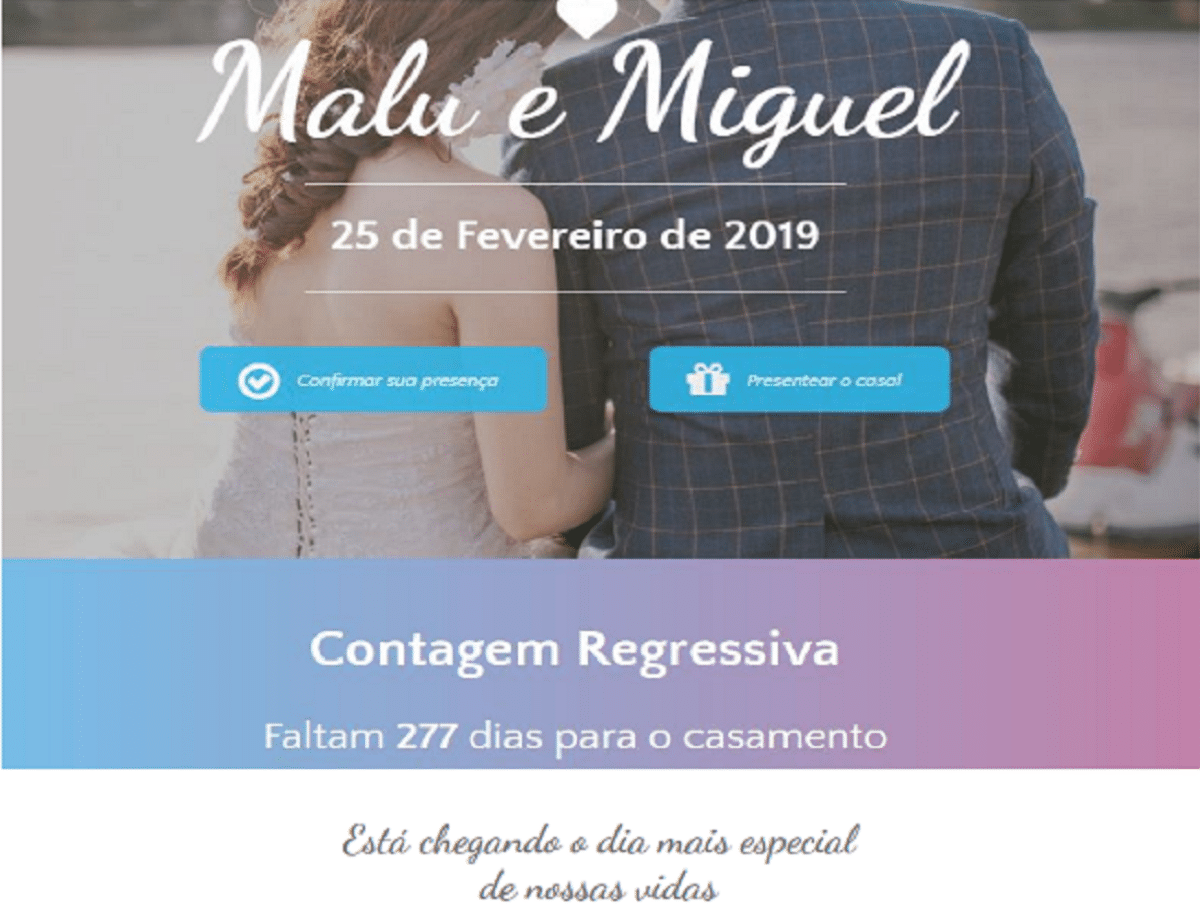 Site dos Noivos