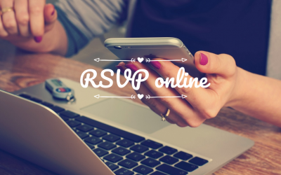 Use o RSVP online na organização do casamento