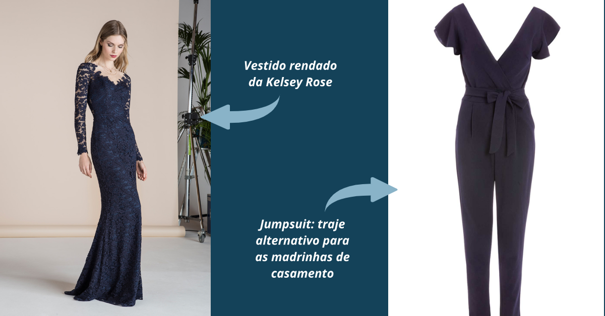 vestidos azul-marinho para madrinhas