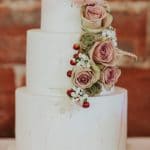 bolos de casamento decorados com flores