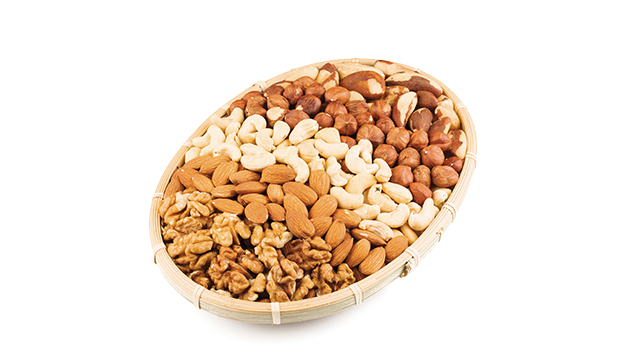Frustos secos mani almendras nueces