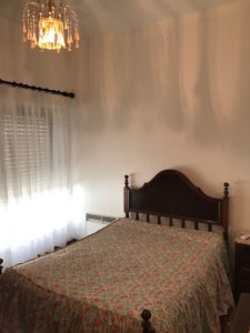 Bed in O Bras hostel on the Camino Portuguese.