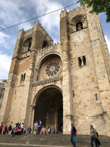 The Lisbon Cathedral and start of the Camino Portuguese.