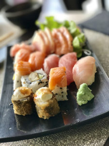 So many food options and I chose Sushi. Why not?