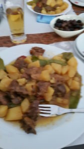 Stew we ordered at a local cafe. They didn't speak any English, so we had no idea what we were getting.