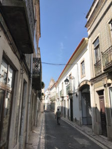 Street scene walking the camino in Santarém.