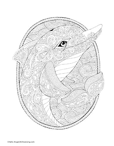 Hello Angel Majestic Animals Coloring Collection