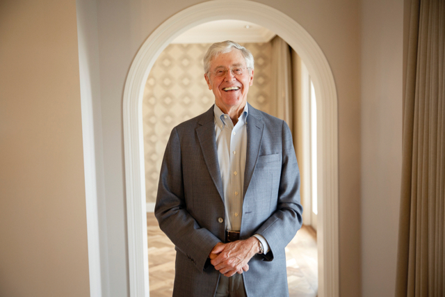 Charles Koch. (Photo by Patrick T. Fallon for The Washington Post via Getty Images)