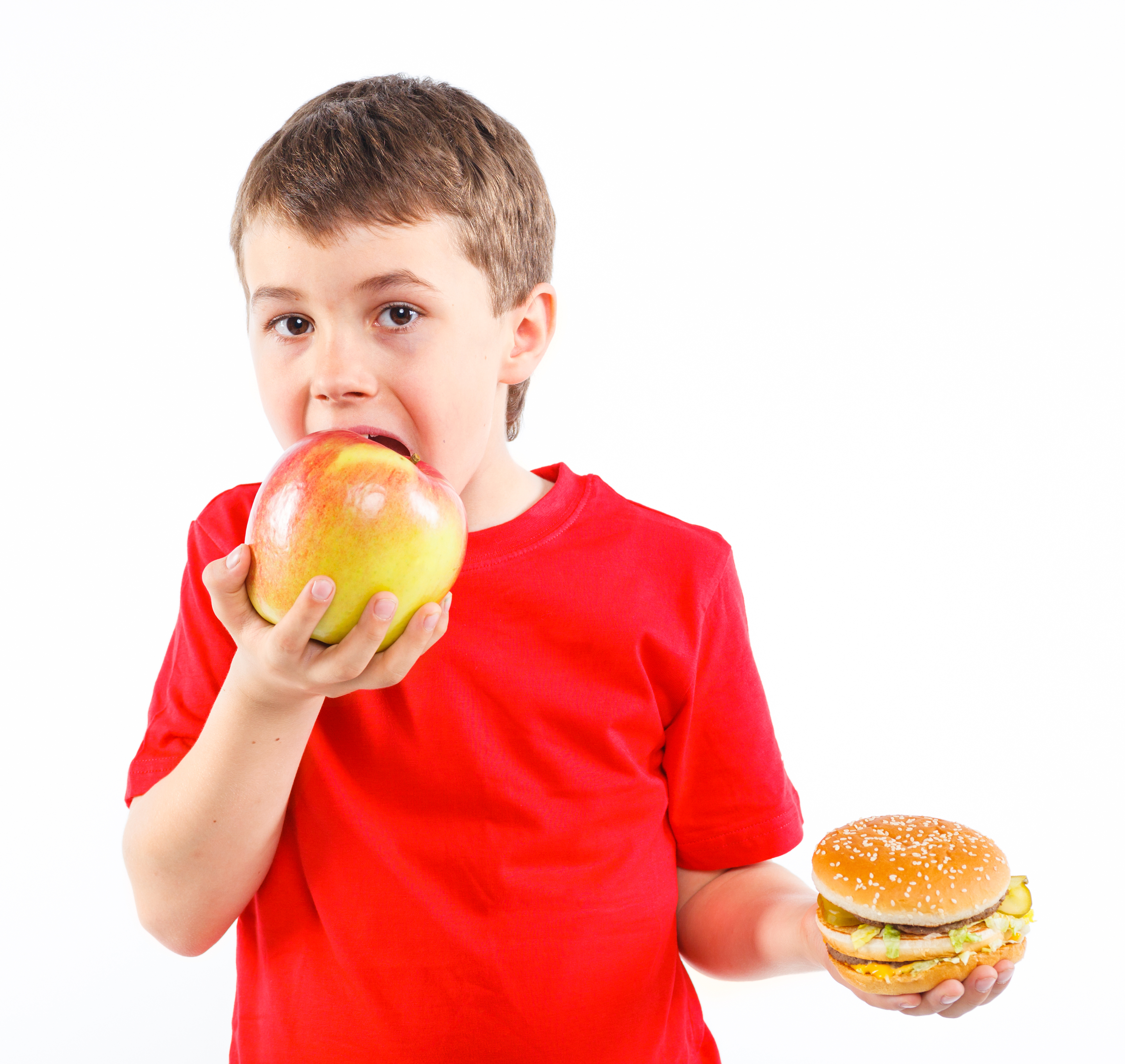 kid choosing fruit