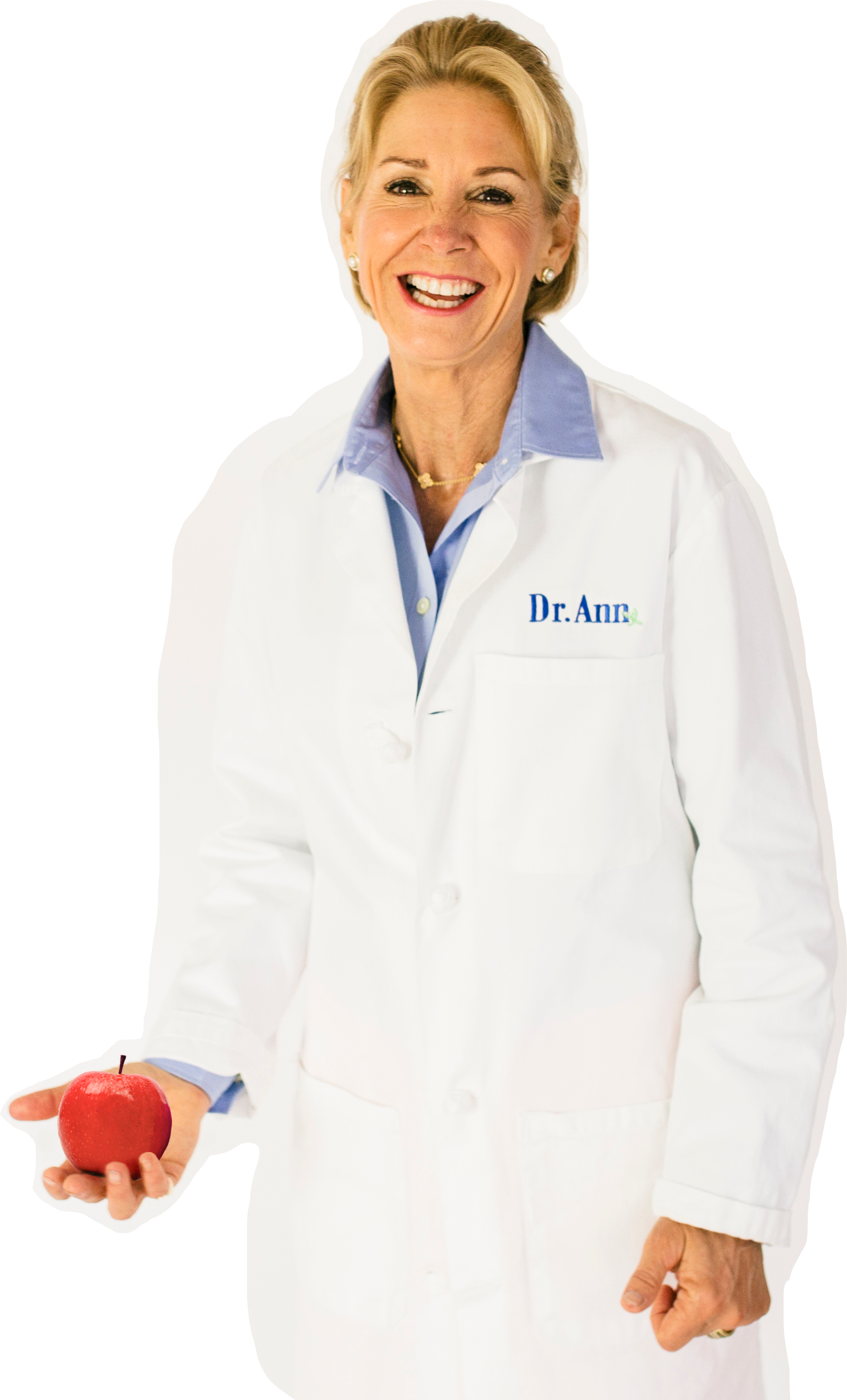 Dr. Coat Red Apple Cut Out