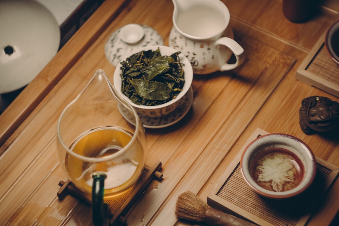 tea brewing health table