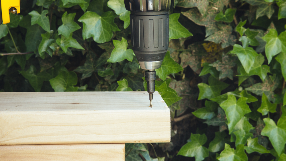 drilling diy planter bed drilling diy planter bed