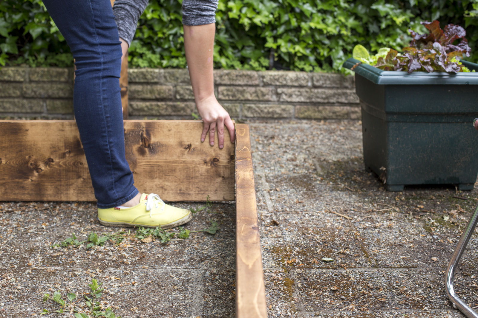 assemble sandbox frame