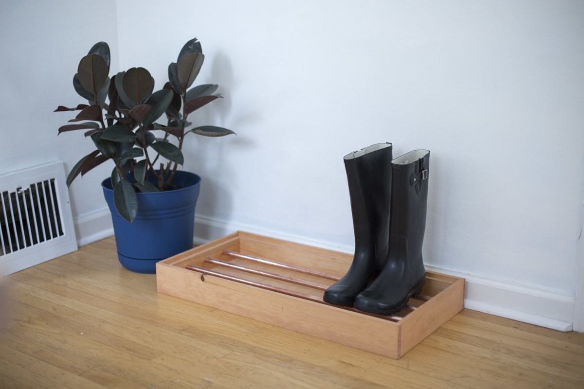 how to make a copper pipe boot tray how to make a copper pipe boot tray