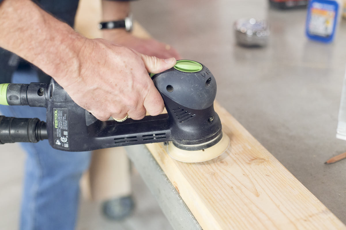 sanding douglas fir