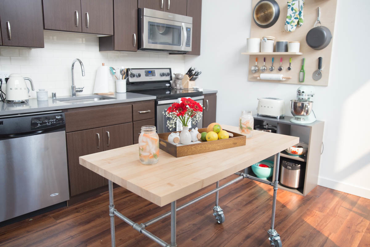 How to Trick-Out a Rolling Kitchen Cart