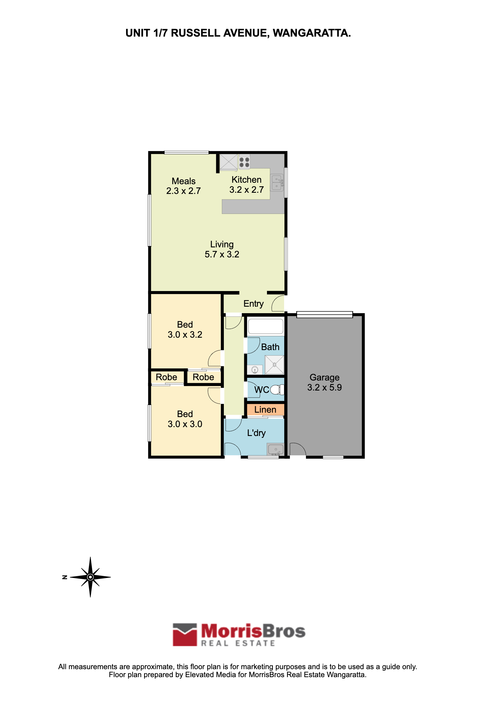 1 & 2 / 7 Russell Avenue, Wangaratta