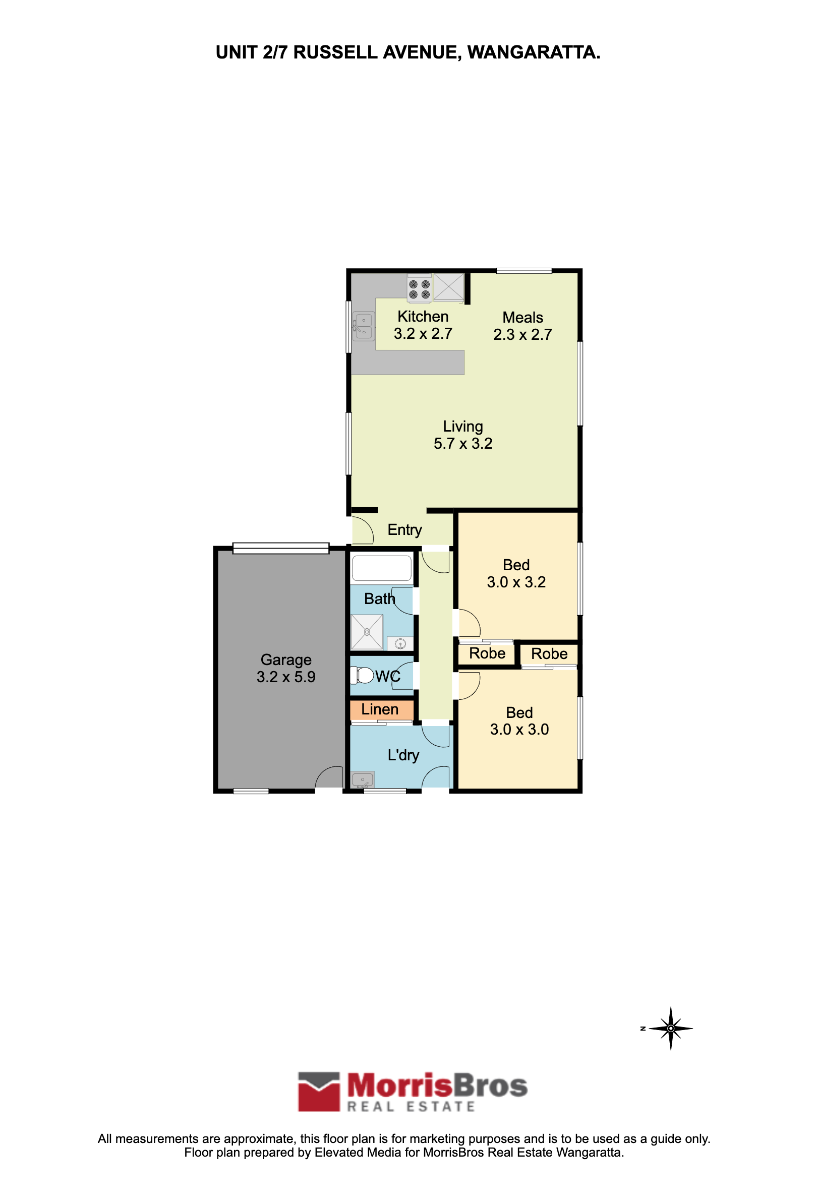 1 & 2 / 7 Russell Avenue, Wangaratta