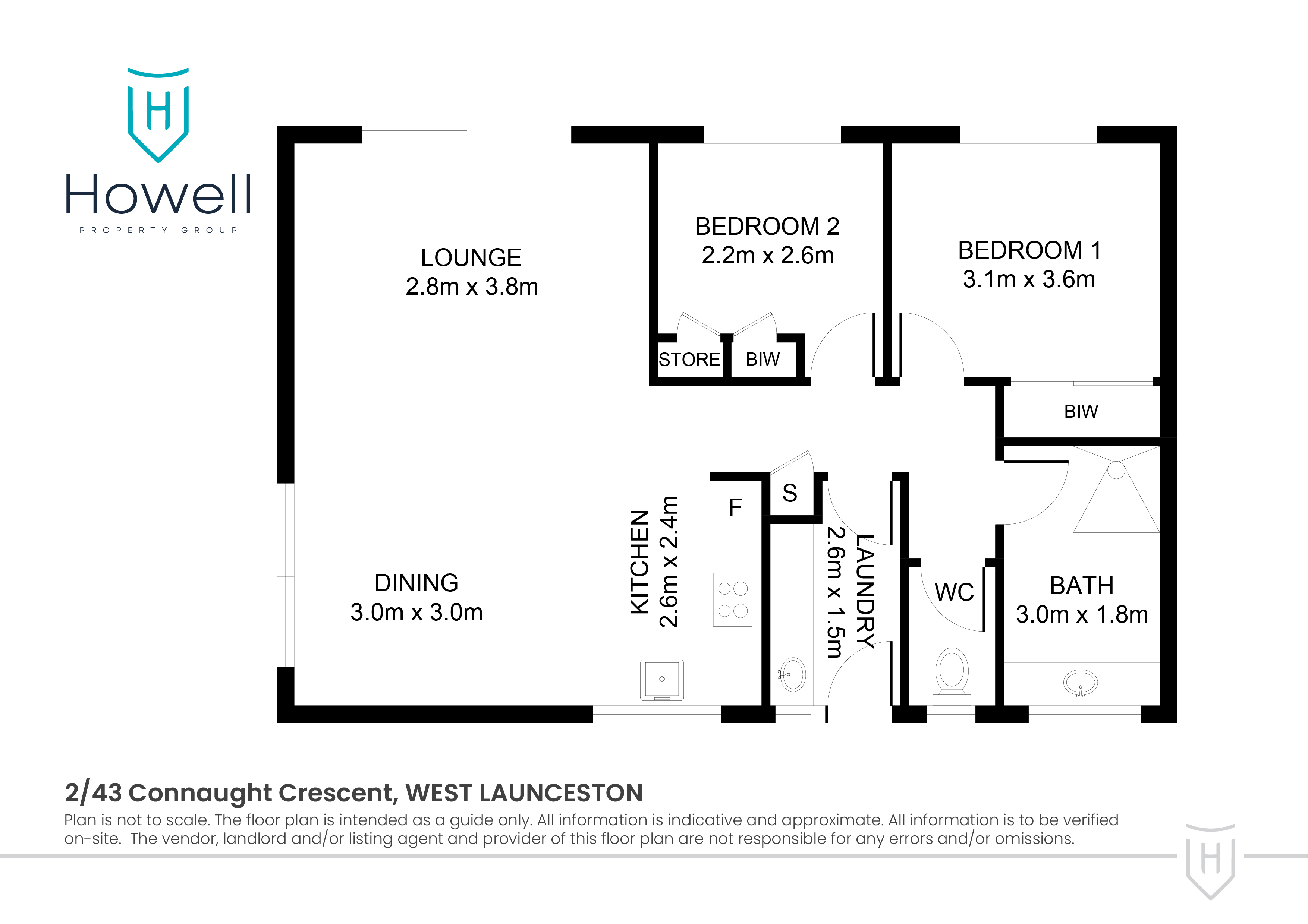 2 / 43a Connaught Crescent, West Launceston