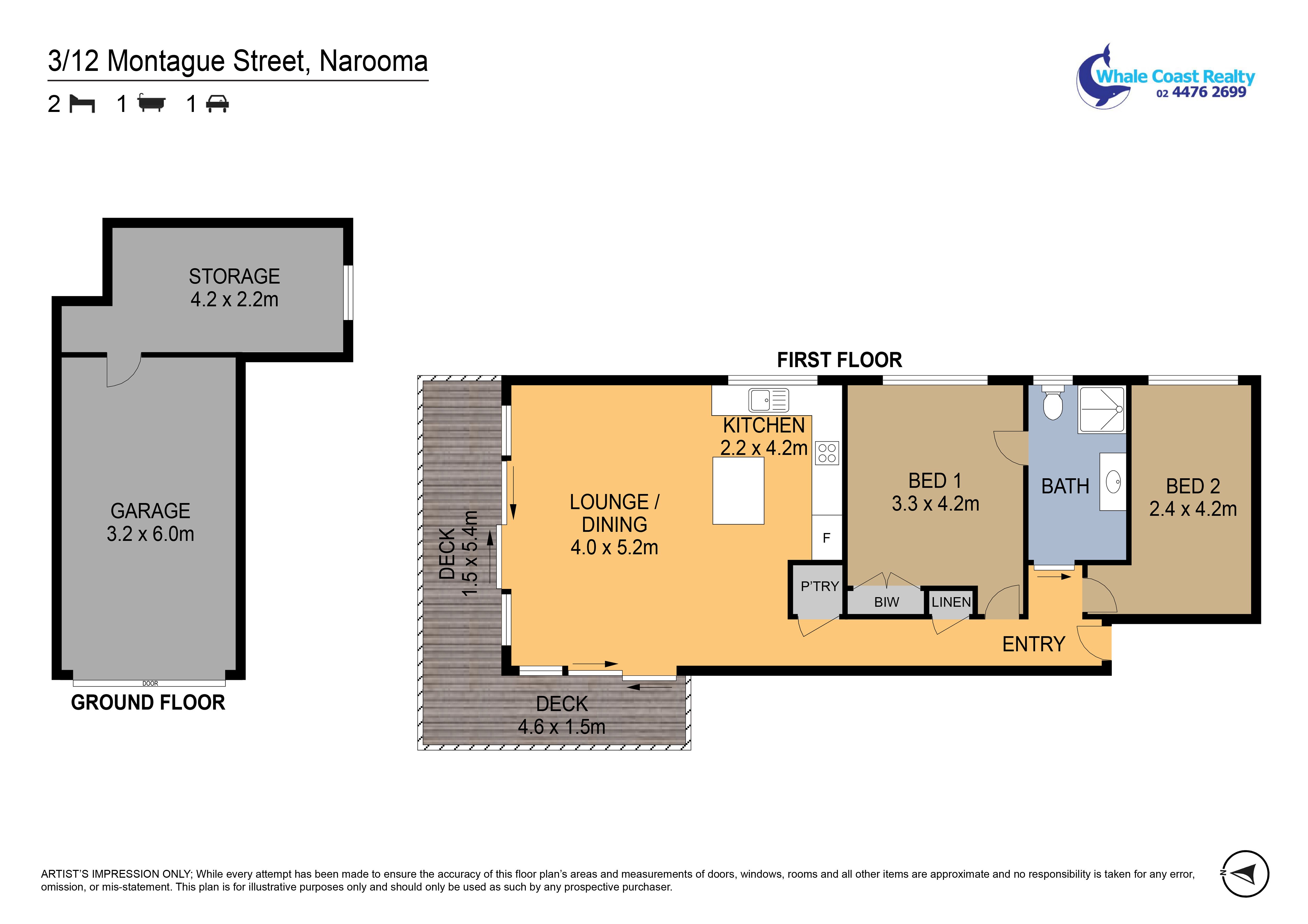 3 / 12 MONTAGUE STREET, Narooma