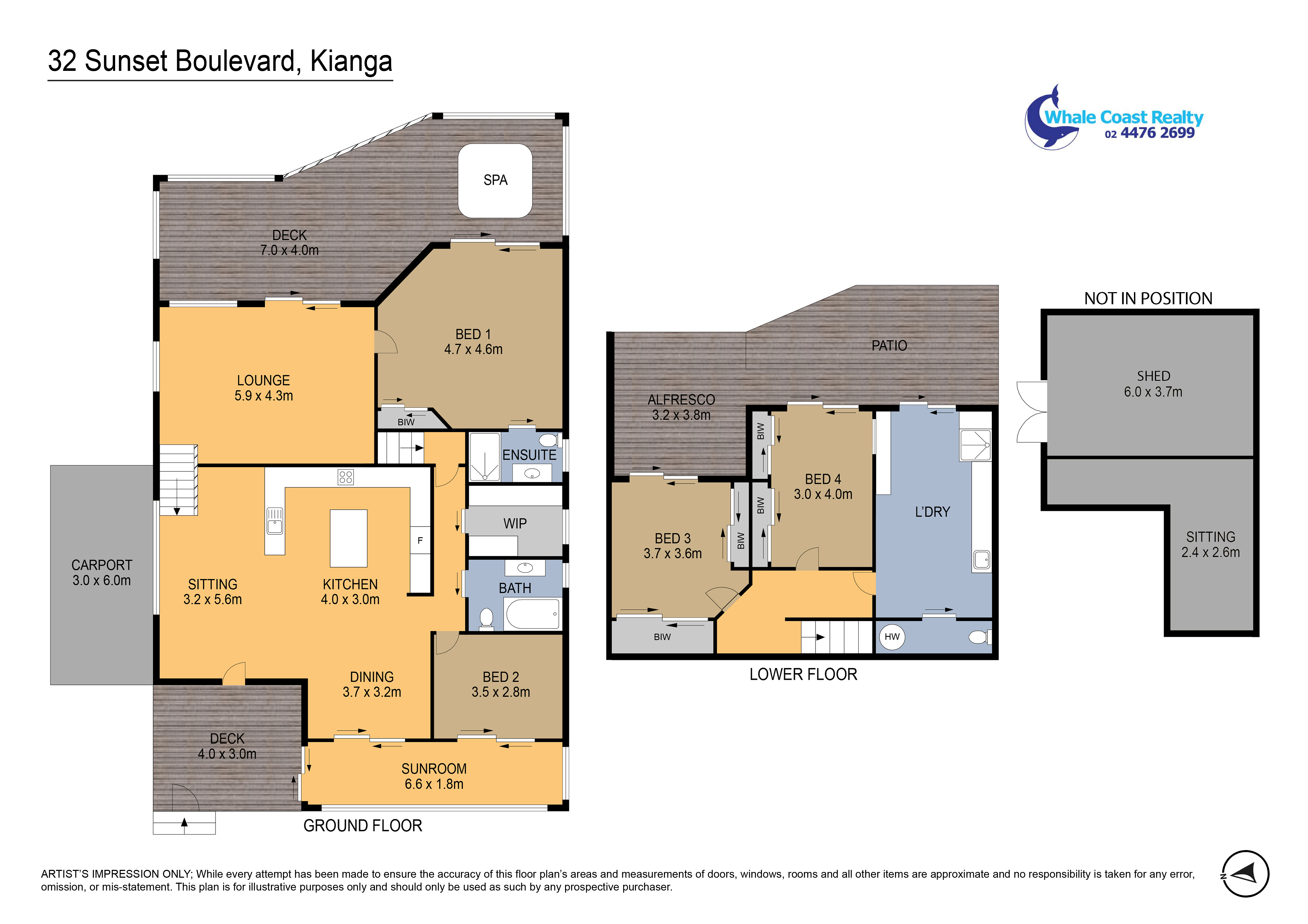 32 Sunset Boulevard, Kianga