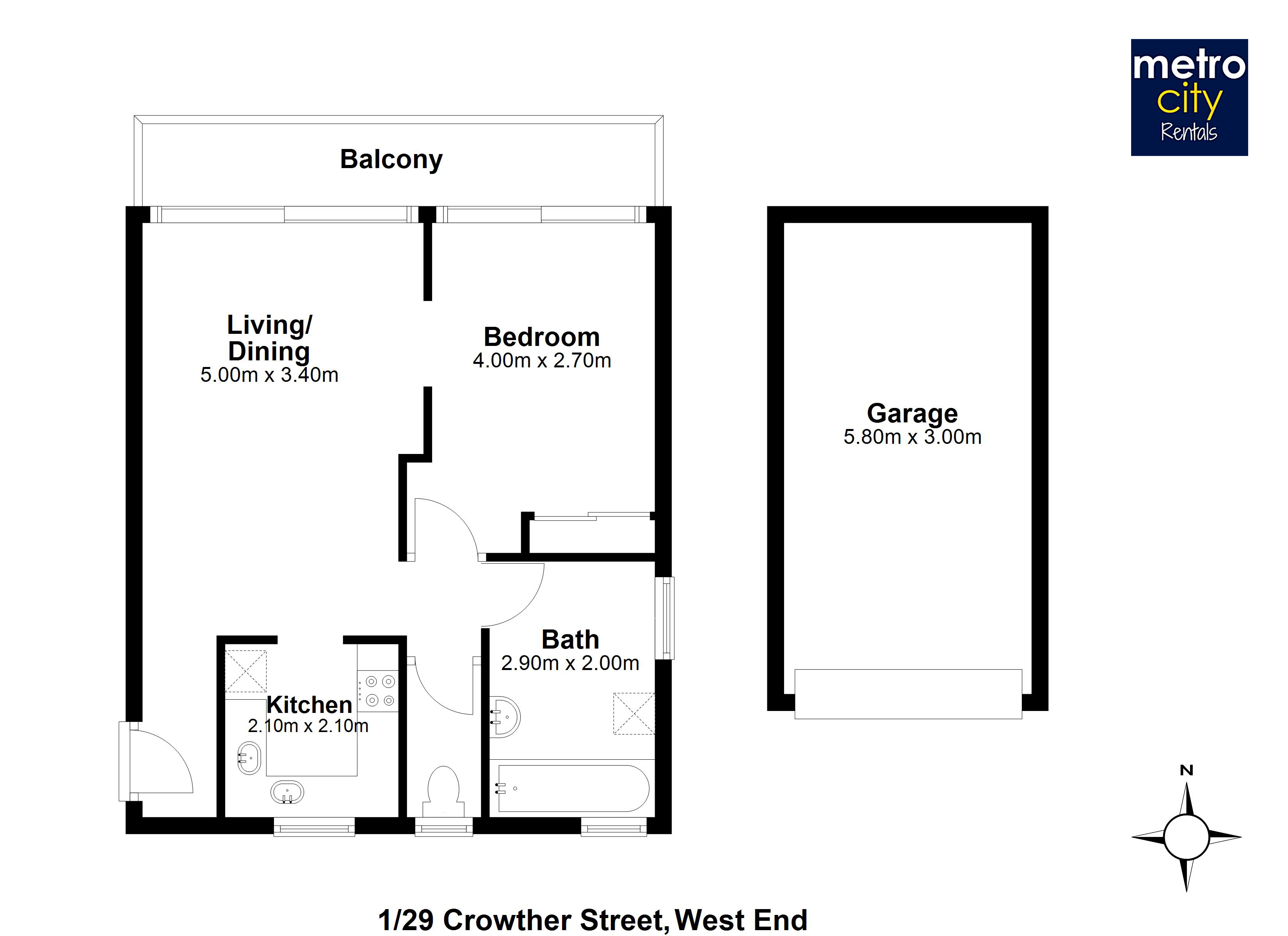 1/29 Crowther Street, WEST END, QLD 4101 Australia