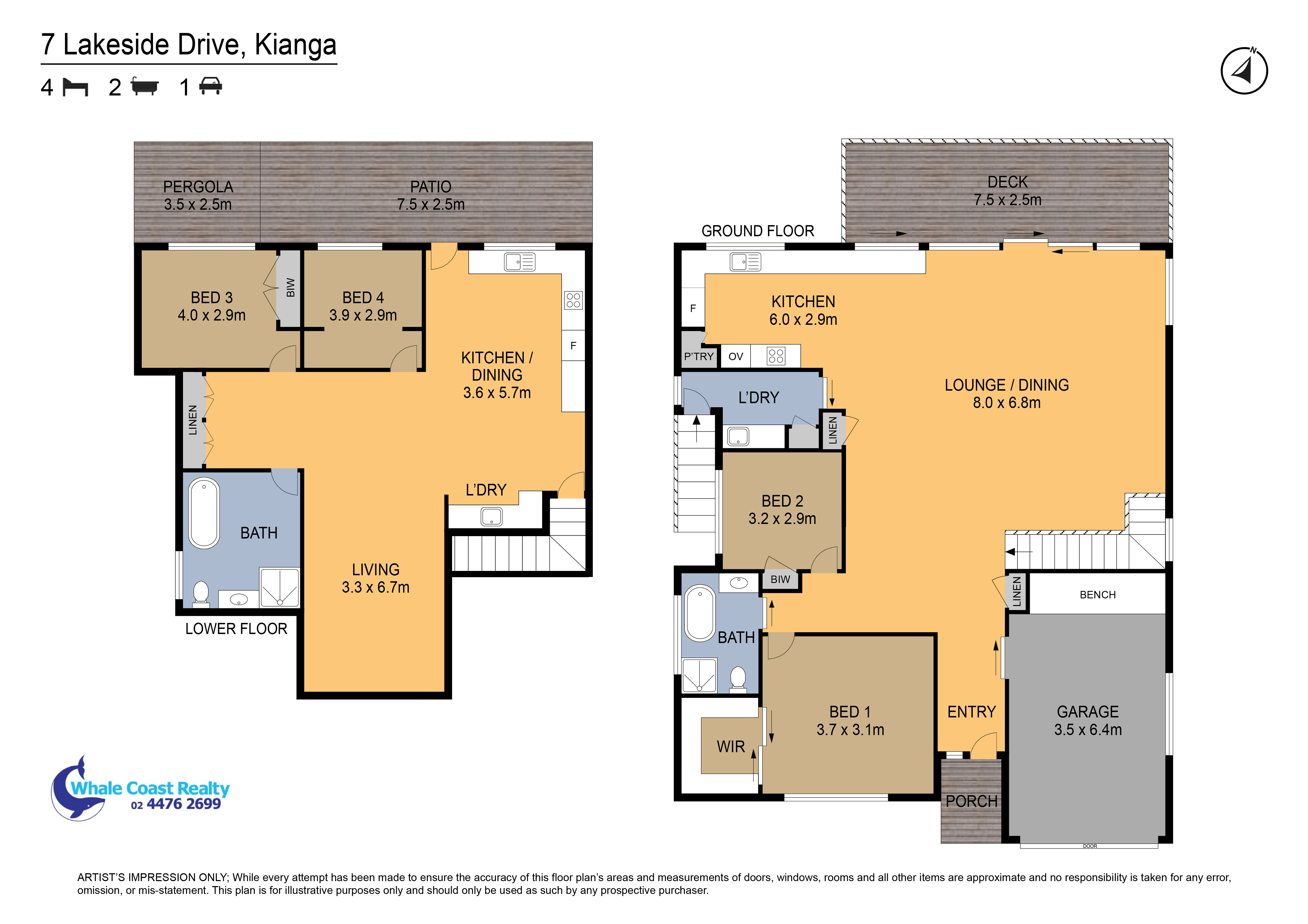 7 Lakeside Drive, Kianga