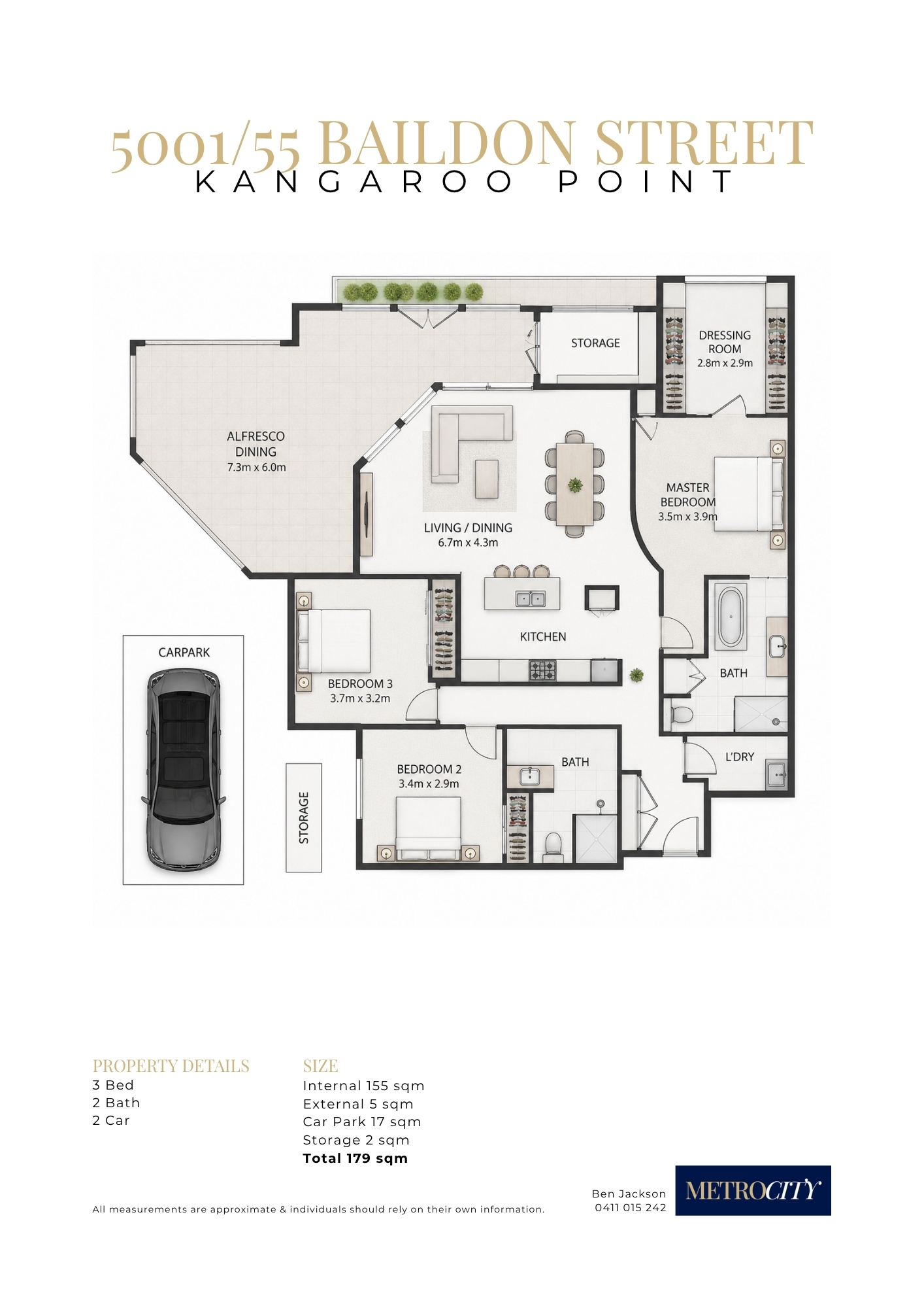 5001/55 Baildon, KANGAROO POINT, QLD 4169 Australia