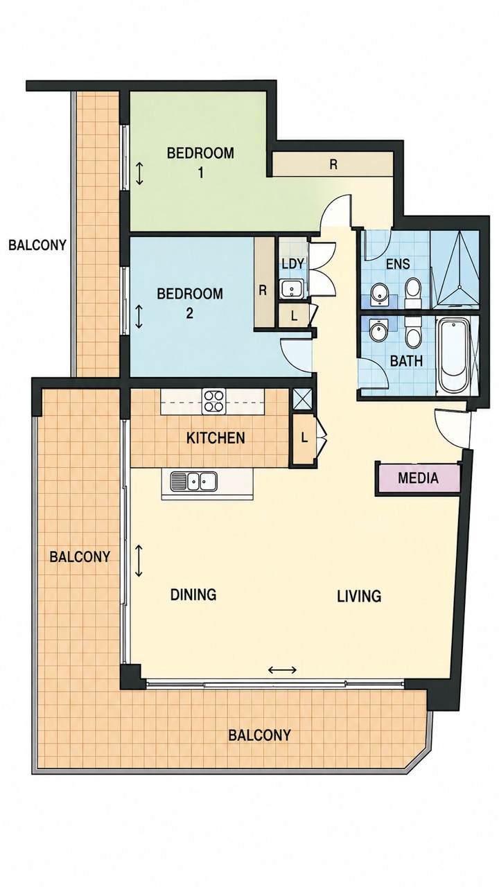 402 / 26 Rider Boulevard, Rhodes