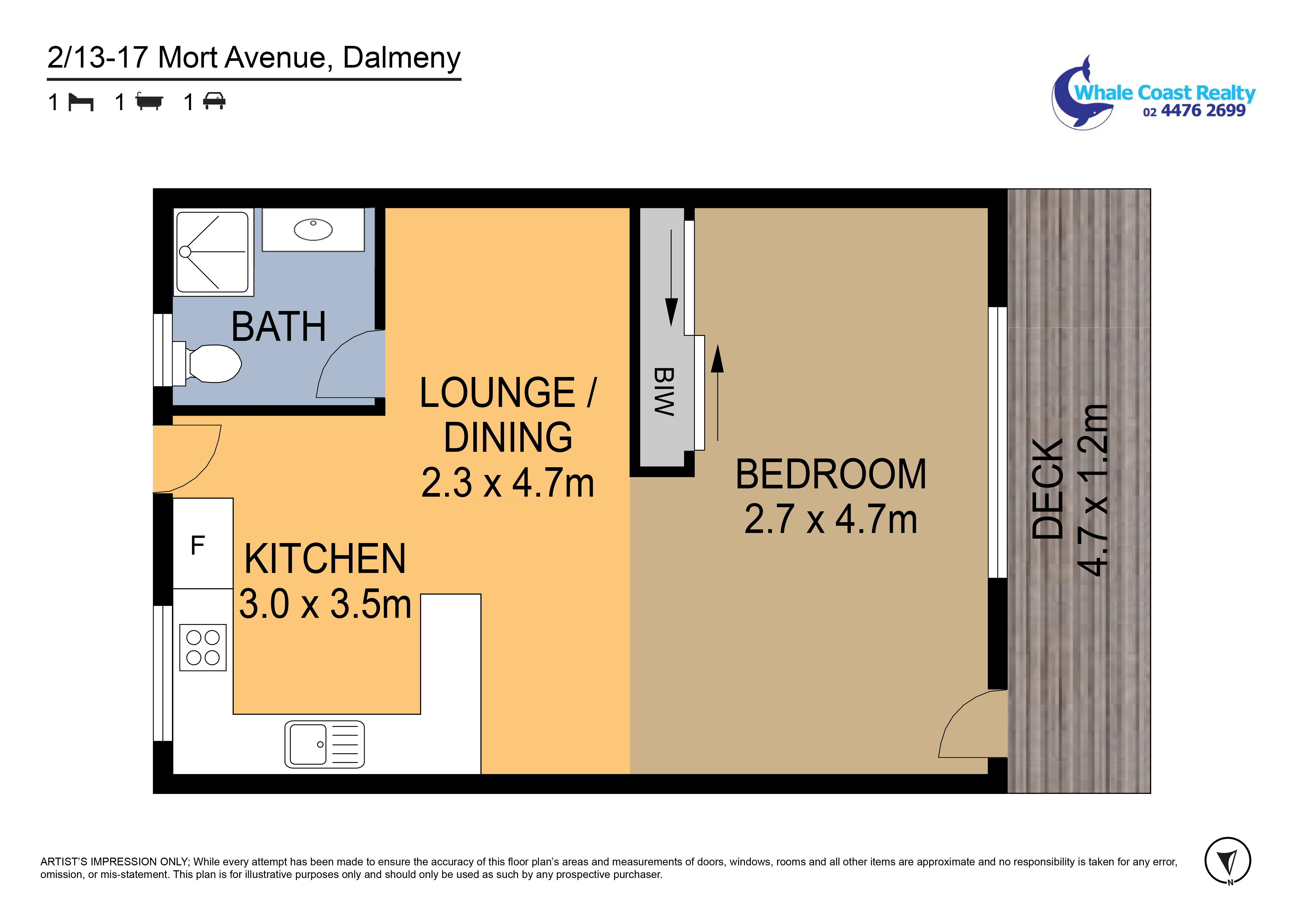 2 / 13-17 Mort Avenue, Dalmeny