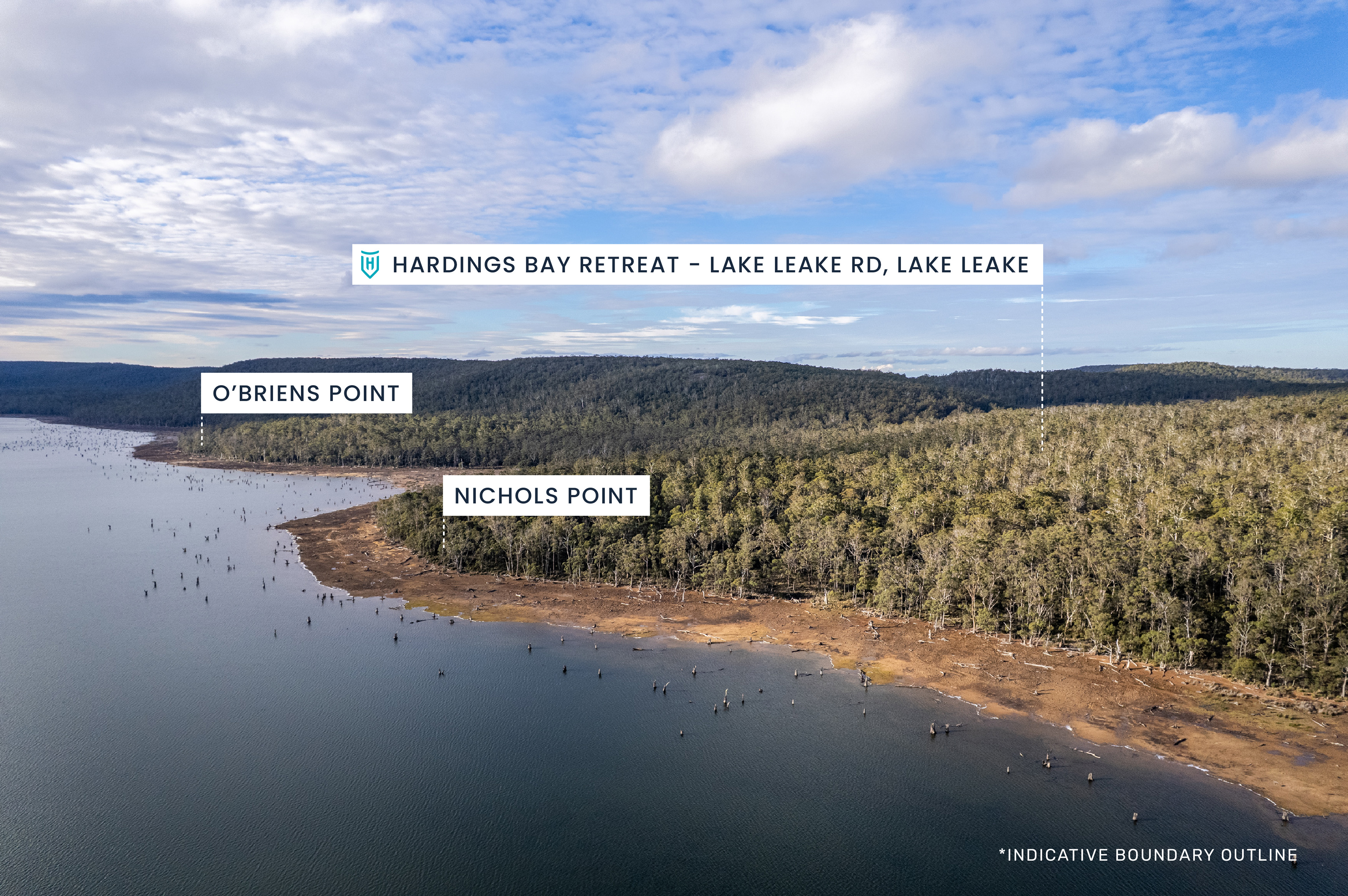 'Hardings Bay Retreat', Lake Leake Road, Lake Leake