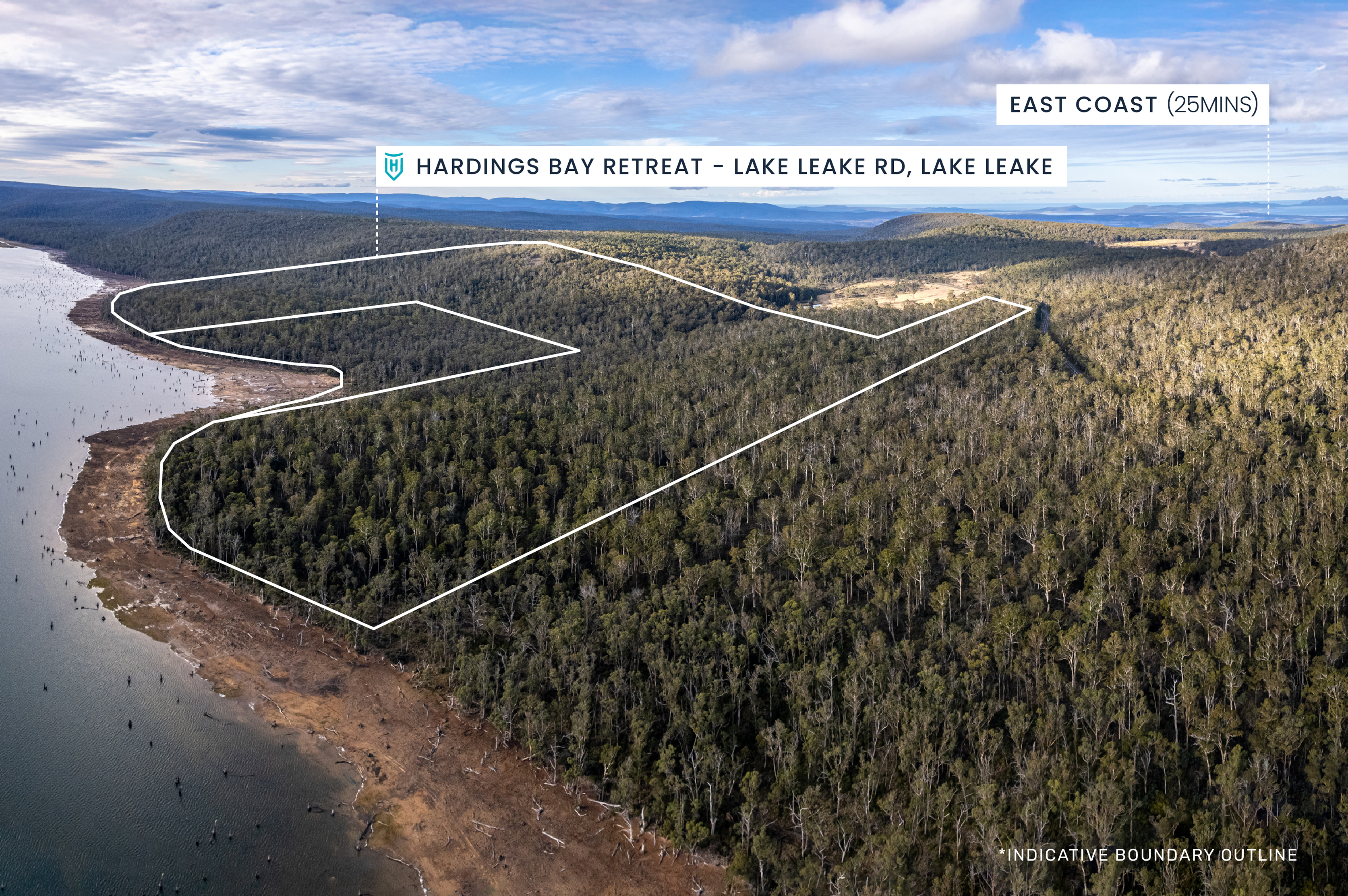 'Hardings Bay Retreat', Lake Leake Road, Lake Leake
