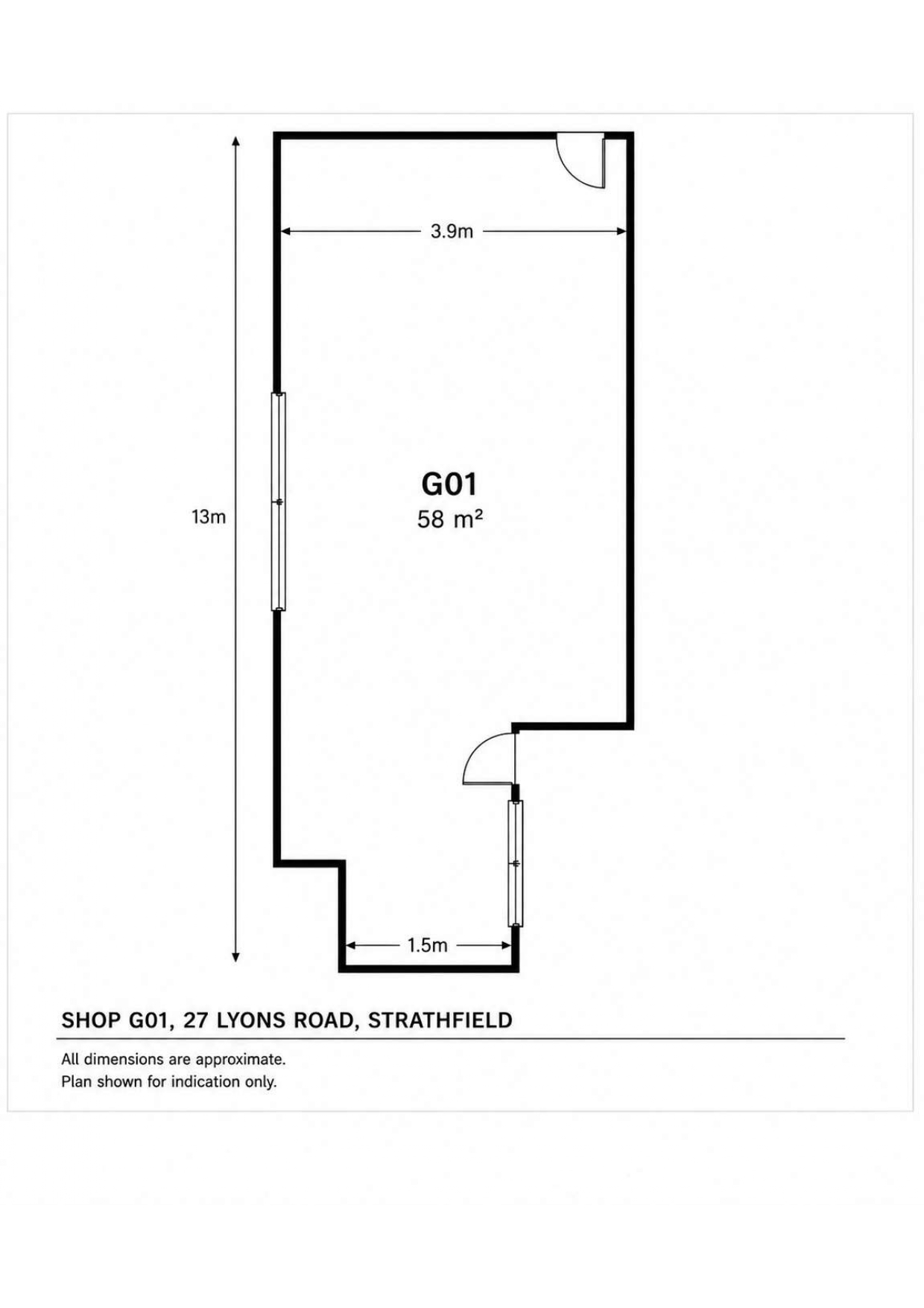 shop 1 / 27 Lyons Street, Strathfield