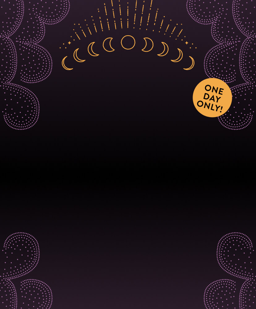 ONE DAY ONLY, 20% OFF SITEWIDE. Click to shop Scary Good Savings.