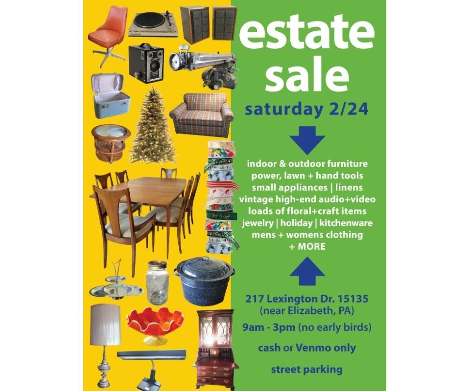 Estate Sale / Elizabeth, PA
