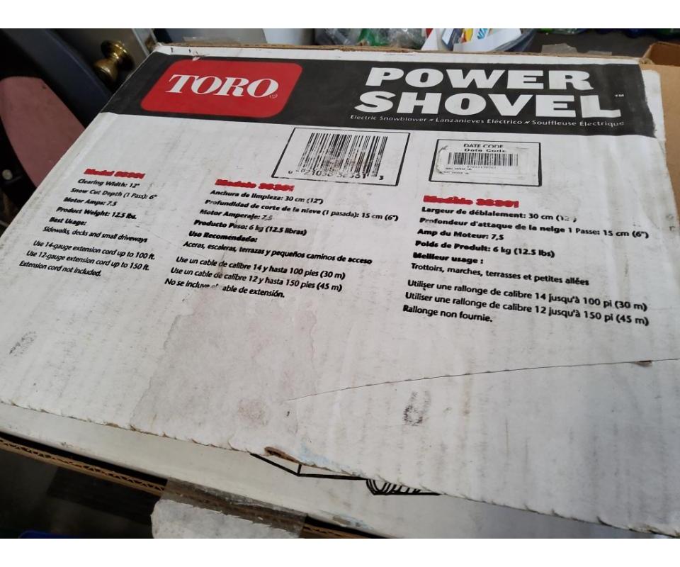 TORO POWER SHOVEL, SLED, SNOW SHOVELS,