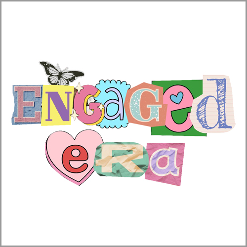 Engaged Era Aesthetic Retro Collage Design