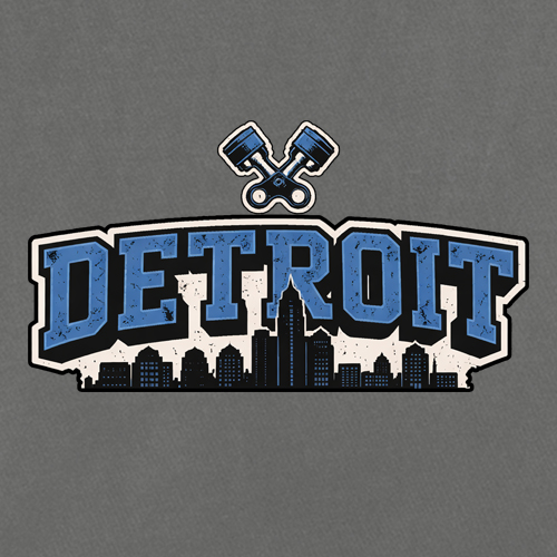 Detroit Motor City Retro Piston
