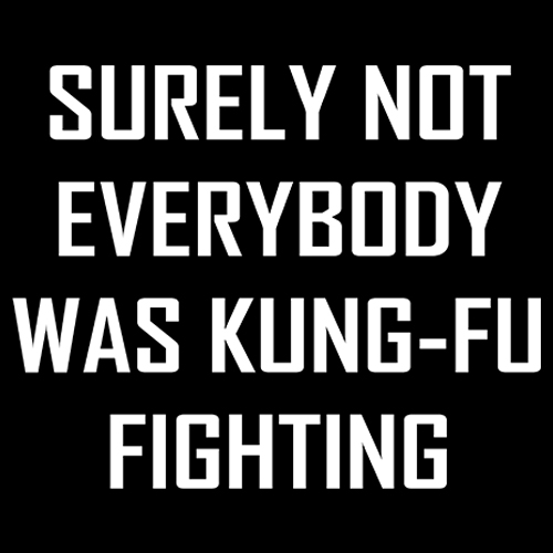 Surely Not Everybody Was Kung-Fu Fighting 
