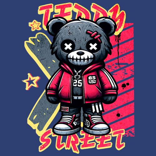 Teddy Attitude Urban Graffiti Bear
